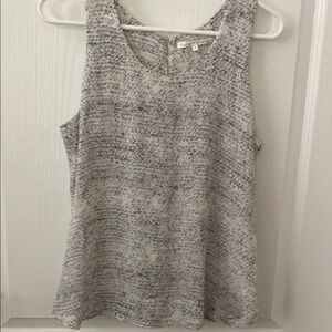 Violet & Claire Gray Boxy Sleeveless with open back Tank Top
